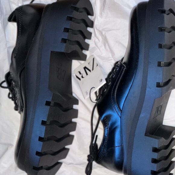 ZARA Black Chunky Sole Oxford - SZ 9/SZ 40!! - Picture 5 of 5